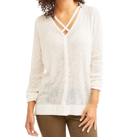 Thyme & Honey Sweaters Thyme Honey Lightweight Vneck Sweater Nwt